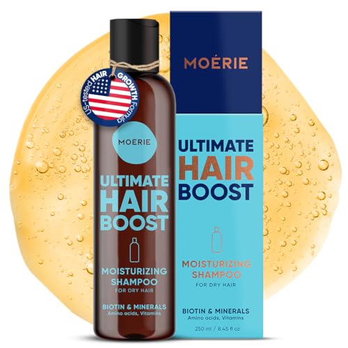 Moerie Hair Growth Shampoo for Thinning Hair (Clear) | Biotin, Rosemary & Caffeine