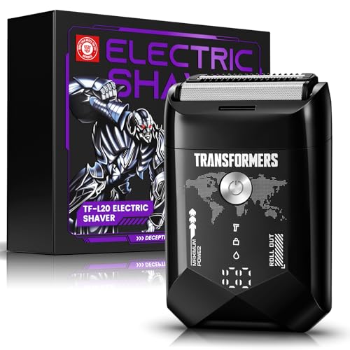 Transformers Electric Foil Shaver for Men - Portable Rechargeable Razor