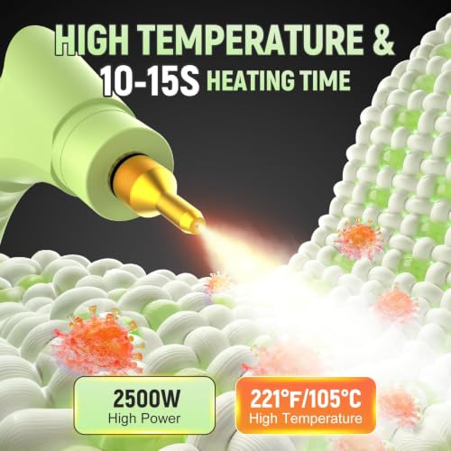 DreamNature 10-in-1 Handheld Steam Cleaner with Large Water Tank, High Pressure & Temperature for Home & Car Cleaning