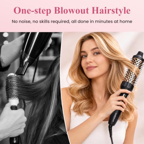 AraSyleon 1.5-Inch Negative Ion Thermal Round Hair Brush for Blowouts