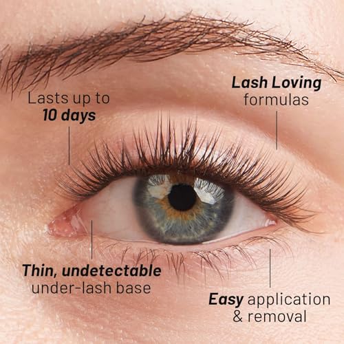 Lilac St - Originals Natural Faux Eyelash Clusters (12mm, 3 Pack) - Natural Look - DIY Lash Extension Wisps - Lightweight & Lifelike - Lasts 10 Days - Cruelty Free, Vegan, Women Founded - 30 Lashes