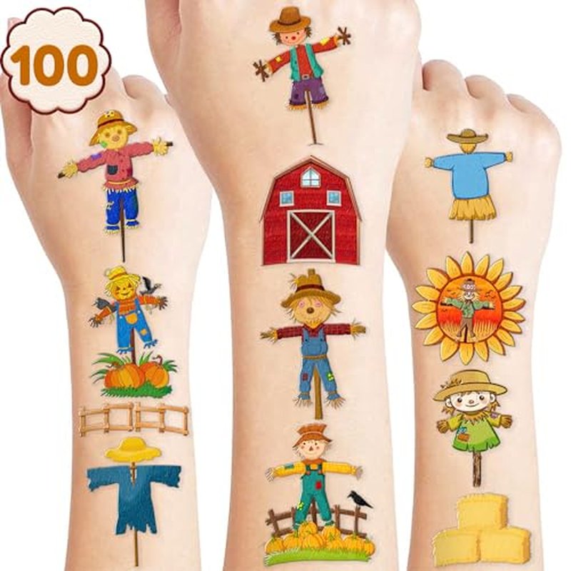 36PCS Back to school Party Favors - 24PCS Pre-Cut Temporary Tattoos & 12PCS Stamps - Ideal Welcome First Day Of School Themed Birthday Card Decorations Supplies Goodie Bag Kids Gifts Classroom Rewards