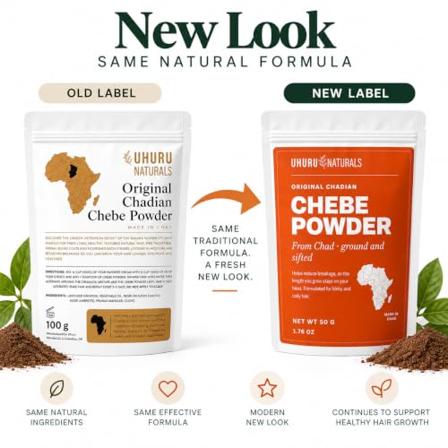 Earthy Botanical Chadian Chebe Hair Powder - Nourishing Natural Hair Growth - 3.53 oz