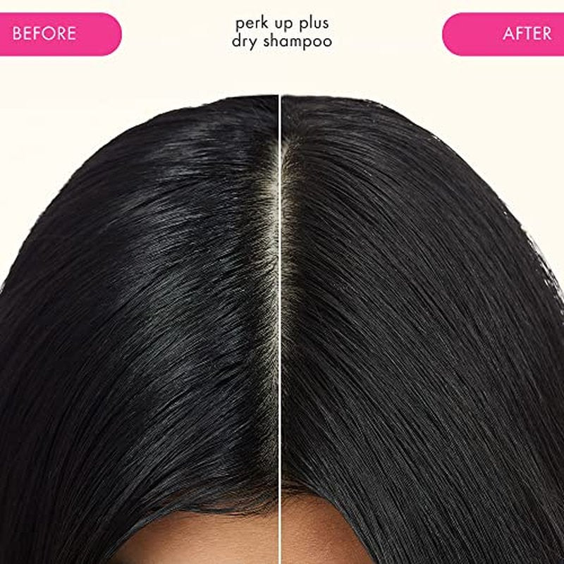 amika perk up plus extended clean dry shampoo | lightweight + buildable, extend time even further between wash days, invisible finish + no white residue, for all hair types