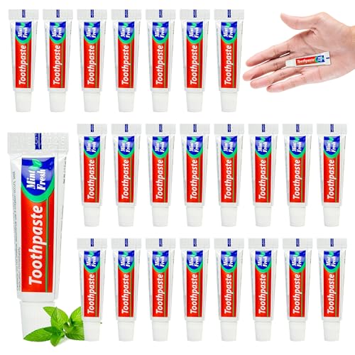 200 Mini Travel Toothpaste Tubes - Mint Flavor, 0.176oz, Bulk Pack - Variation of THIS listing