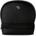 Makeup Organizer Case with Outer Pocket for Brushes and Cosmetics