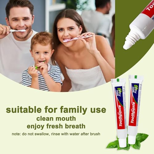 200Pcs Travel Size Disposable Toothpaste Set - Mint Flavor, 0.35oz, For Hotels & Guests - Variation of 200-Count
