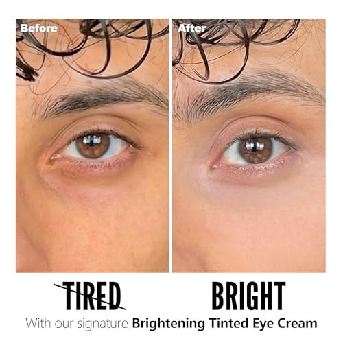 Tinted Eye Cream with Caffeine & Hyaluronic Acid - 0.41 Fl Oz for Dark Circles