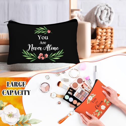 Christian Makeup Bags Keychains Bible Verse Bright Color Set - Inspirational Gifts