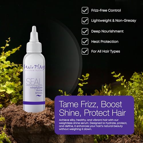 Lightweight Anti Frizz Hair Serum with Heat Protectant for Damaged & Frizzy Hair – 2oz