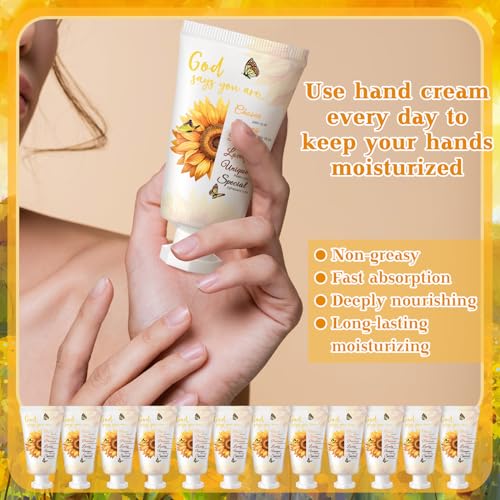 50 Pack Christian Hand Lotion Gift Set - Rustic Bible Verse Moisturizer for Women