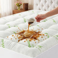 Queen Mattress Topper Plush Pillow Top Mattress Pad for Pressure Relief