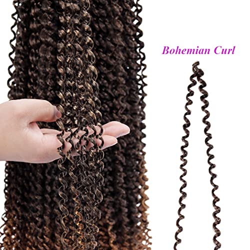 Dorsanee Passion Twist Hair 24 Inch - Pack of 7 Water Wave Crochet Braids