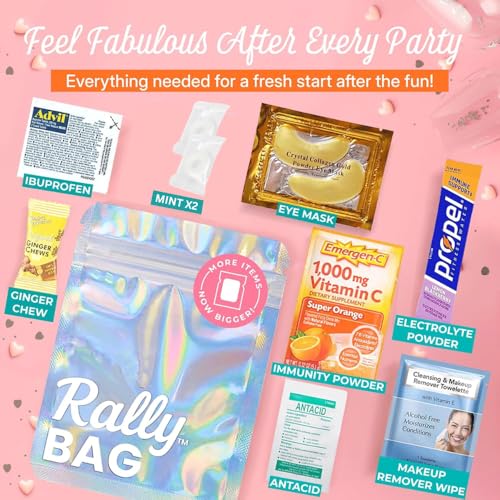 Real Vitamins 10 Pack Hangover Recovery Kits - Party Favors for Bachelorette, Weddings & Celebrations