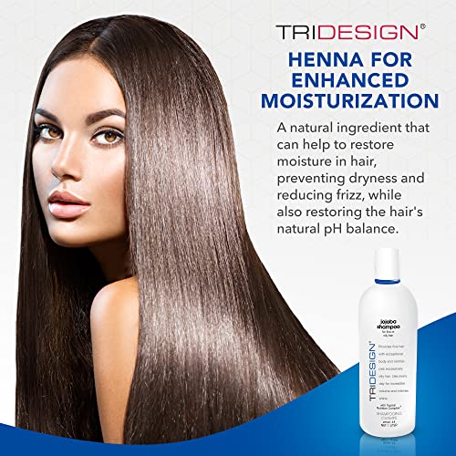 TRIDESIGN Moisturizing Anti-Thinning Hair Shampoo 32oz for Thickening & Volume