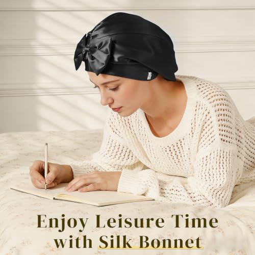 ZIMASILK Adjustable 22 Momme 100% Mulberry Silk Bonnet for Sleeping,
