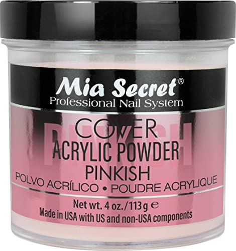 Mia Secret Cover Pinkish Acrylic Powder 4oz for Nail Art & Extensions