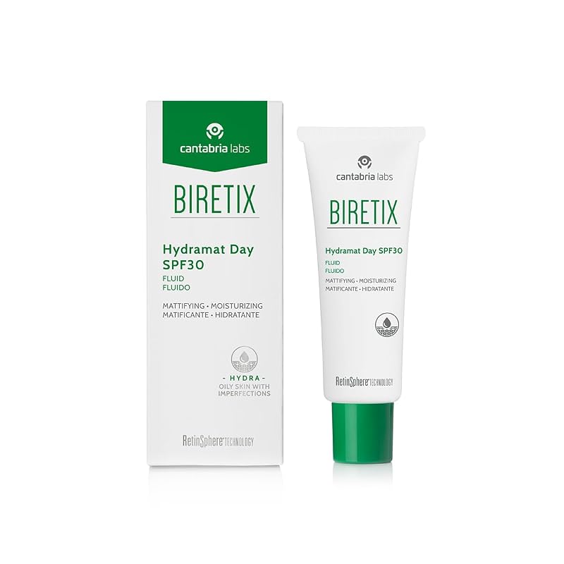 Biretix Hydramat Day SPF30 Fluid 50ml – Oil-Free Hydrating Matte Skin