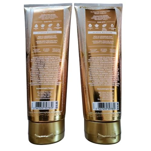 Bath & Body Works Touch of Gold Ultimate Hydration Body Cream 8 Ounces Pack of 2