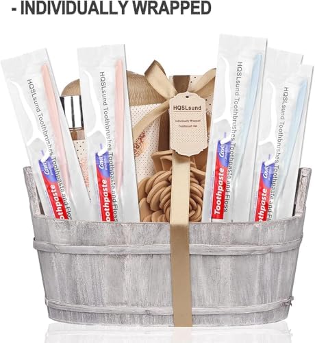 100pcs Disposable Toothbrushes with Toothpaste & Floss - 2 Colors, Travel Set