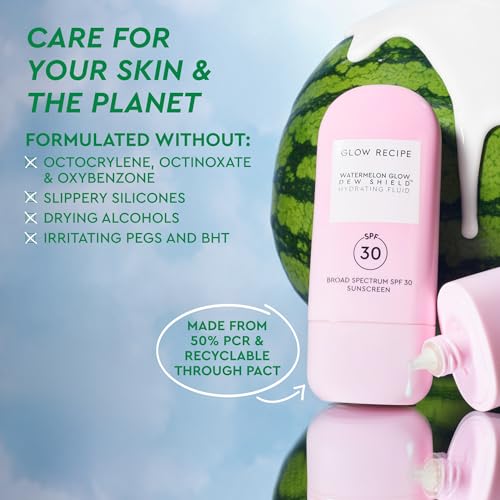 Hydrating SPF 30 Face Sunscreen with Niacinamide - Broad Spectrum Moisturizer & Primer, Dewy Finish, No White Cast, 15ml
