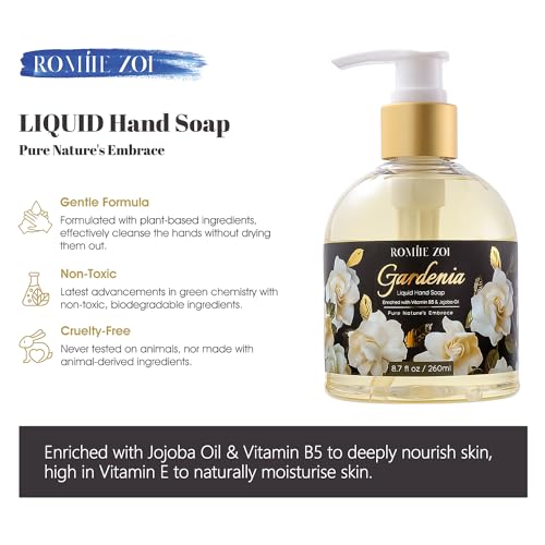 ROMIIE ZOI Liquid Hand Soap with Gift Box - Gardenia - 260ml/ 8.7 fl.oz