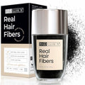 Hair Illusion Black Hair Fibers for Thinning Hair - 18g Natural Real Hair, Non-Synthetic, Cover Bald Spots - Pack of 1