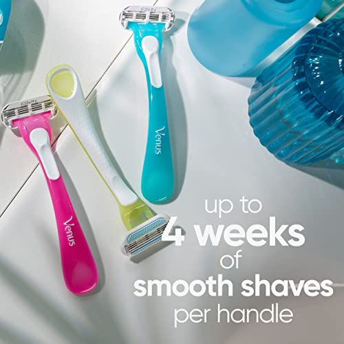 Gillette Venus Tropical Disposable Razor Set - 3 Count Pack of 4, Scented Handles