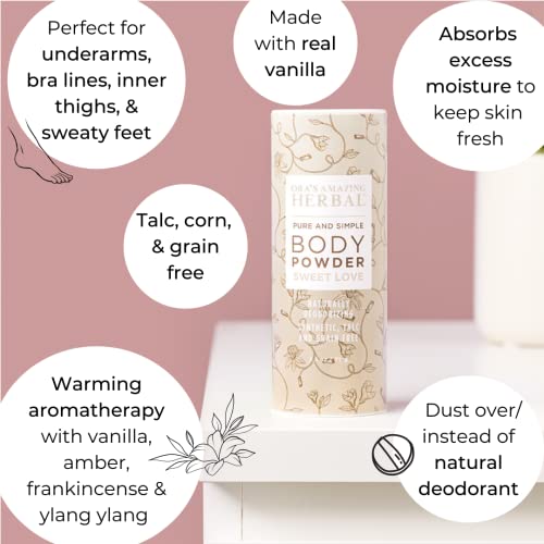 TalC-Free Body Powder Variety Pack with Essential Oils - 3-Pack, 2.5 oz Each