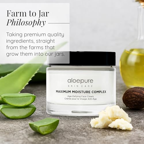 Anti-Aging Face Moisturizer with Aloe & Shea Butter - Hydrating Night and Day Cream
