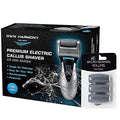Own Harmony Electric Feet Callus Remover and 6 Rollers Bundle: Rechargeable Foot Scrubber Mens Pedicure Tools Kit, Professional Electronic Foot Care File, Best for Hard Cracked Dead Skin & Pedi Spa