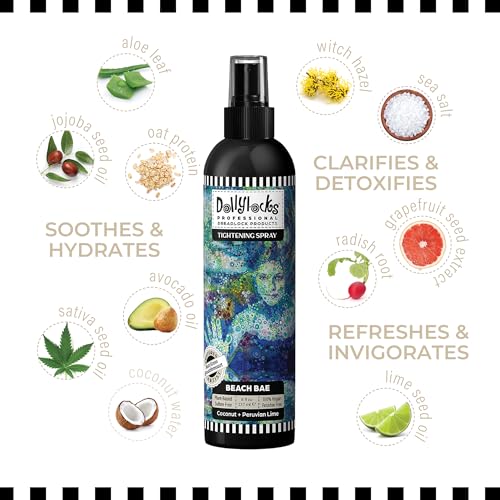 Dollylocks Sea Salt Texture Spray with Peruvian Lime & Coconut – Vegan, Residue-Free 8oz