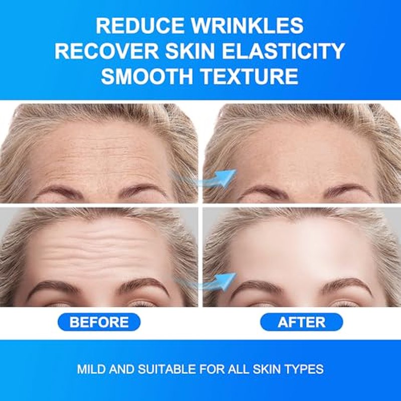 Forehead Wrinkle Patches Overnight 20pcs with Collagen & Seaweed Polysaccharides, Anti Wrinkle Patches for Smooth Fine Lines & Wrinkles, jelly forehead patches Treatment for Skin Care