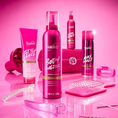 Suave Max Hold Hairspray 4-Pack - Stronghold, Scented & Unscented, 11 oz Each