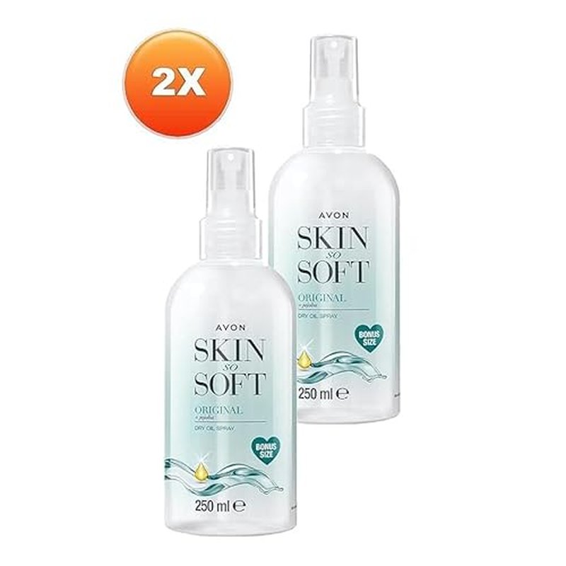 AVON- SSS DRY OIL SPRAY 250ML Bonus Size Pro Moisture Body Oil | Formulated with Vitamin E | pack of 2 (500 ml /16.9 Fl.oz)