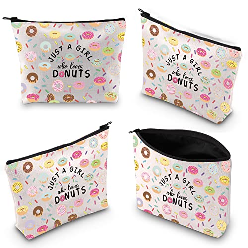 XYANFA Sweet shop worker Makeup Bag Dessert themed Cosmetic Bag For Foodies