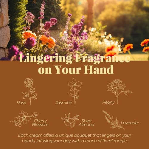 BODY & EARTH Hand Cream Gift Set for Mothers Day Gifts for Mom, Pack of 12 Enriched with Shea Butter to Nourish Dry Hands, Hand Lotion Gift Packs, Travel Size Hand Lotion Set, Birthday Gifts for Women