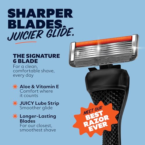 Ultimate Shave Set with 6 Blade Razor & Accessories - Black, 1 Count