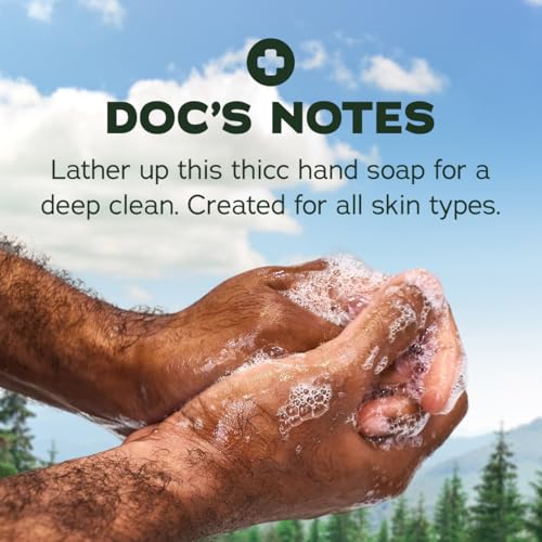 Dr. Squatch Moisturizing Hand Soap - Tough on Dirt + Grime - Clean Ingredient, Gentle for all Skin Types - Moisturizing + Non-Drying - Fresh Falls (8 fl oz, 3-Pack)