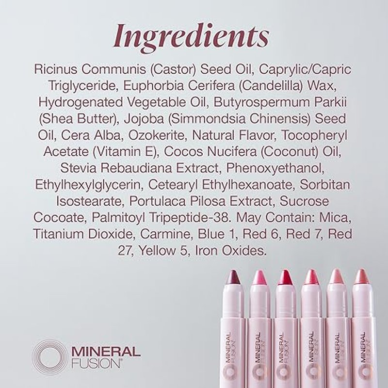 Mineral Fusion Sheer Moisture Lip Tint, Glisten, 0.1 Ounce (Packaging May Vary)