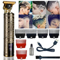 Hair Clippers for Men, Zero Gapped T-Blade Hair Trimmer with 3 Speed Adjustment LED Display, Rechargeable Cordless Grooming Kit for Men