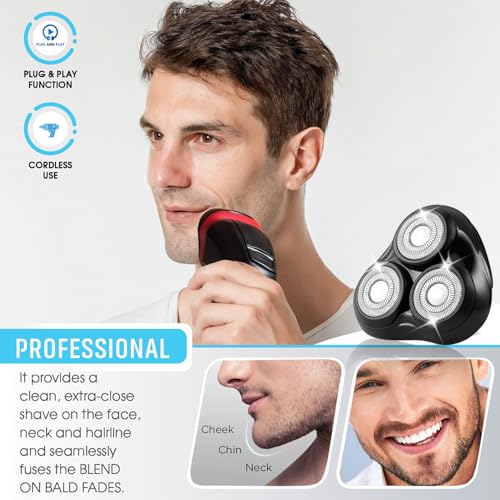 Universal Replacement Shaver Head for Remington R3-R8 Series - Hypo-Allergenic Foil