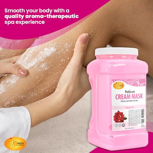 Hydrating Rose Pumice Scrub & Body Foot Mask Set – Exfoliating & Nourishing, 128 Oz Each