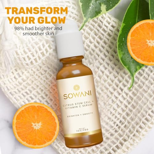Gentle Vitamin C Serum ? Brightening & Hydrating with Citrus Stem Cells and Chamomile, Safe for Rosacea & Sensitive Skin, 1oz