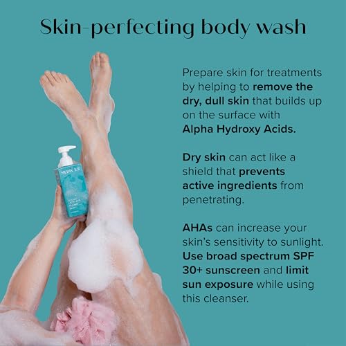 MEDIX Smooth & Glow 3PC Skin Care Set | Glycolic Acid Exfoliating Body Wash Gel + Brightening Vitamin C Cream + Firming Retinol Body Lotion Gift Box | Skin Care Products | Gifts For Women