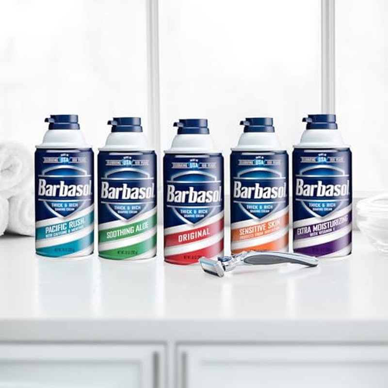 Barbasol Original Thick & Rich Shaving Cream 10 Oz (Pack of 12)
