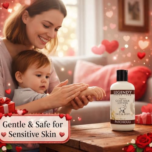 Legend's Creek Goat Milk Lotion Patchouli 9 Fl Oz – Soothing Body Moisturizer