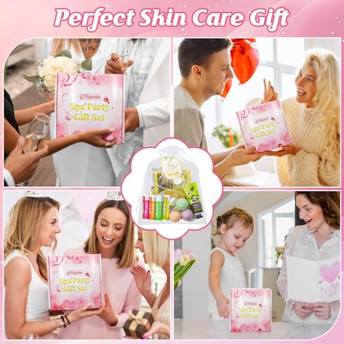 128-Piece Girls Spa Party Supplies Set with Masks, Lip Balm, Foot Bombs & More