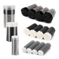 Black Eyelash Extension Supplies Kit 1500pcs with Mascara Wands Lip Brushes Micro Swabs