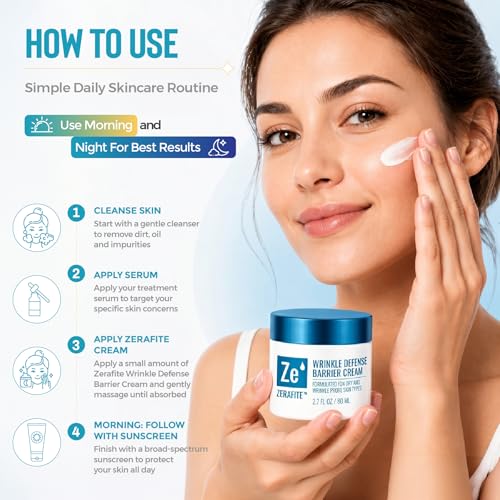 Wrinkle Defense Barrier Cream for Dry & Sensitive Skin - 2.7 fl oz